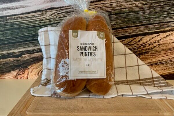  Bruin Spelt sandwichpuntje (4 stuks)